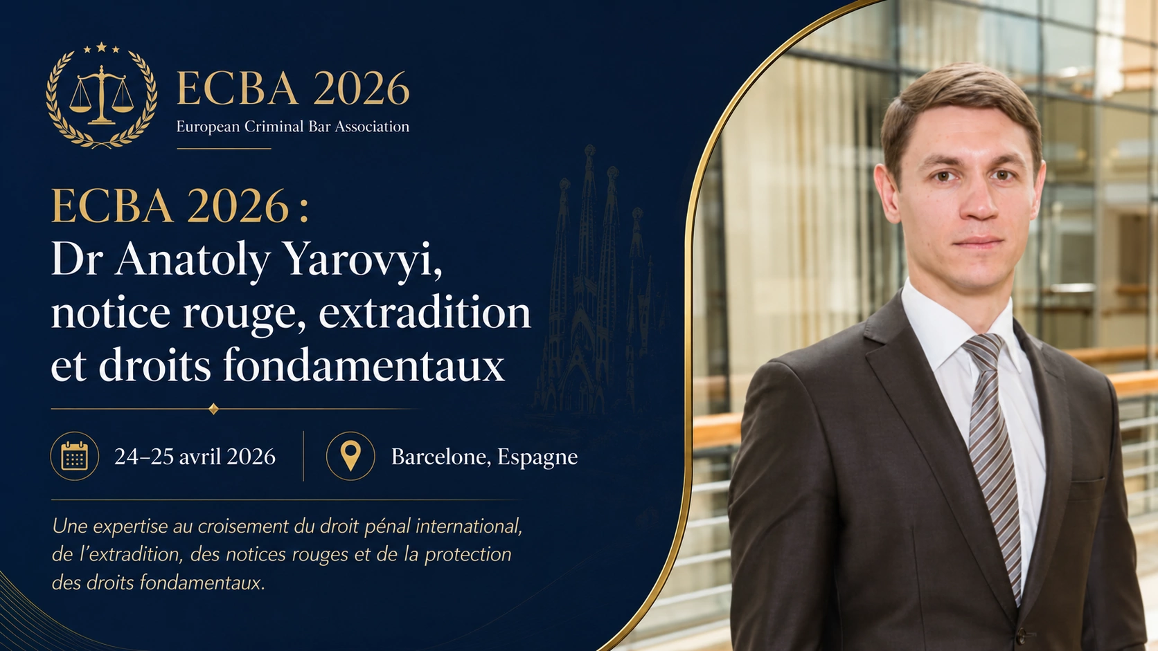 Dr Anatoly Yarovyi participe à la ECBA Spring Conference 2026