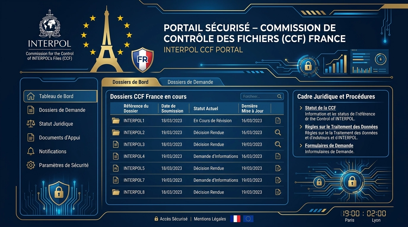 Portail CCF INTERPOL 2026 : Guide pour les demandeurs