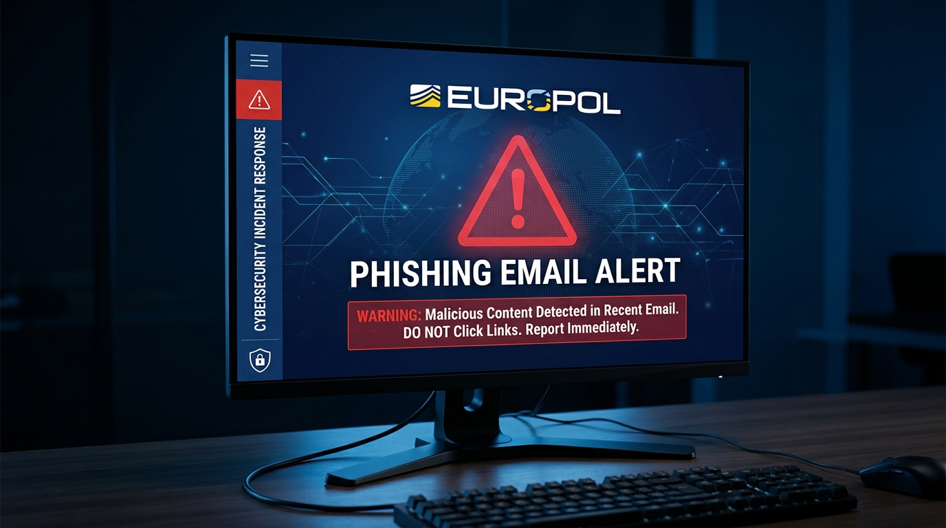 Faux e-mail Europol – arnaque et phishing