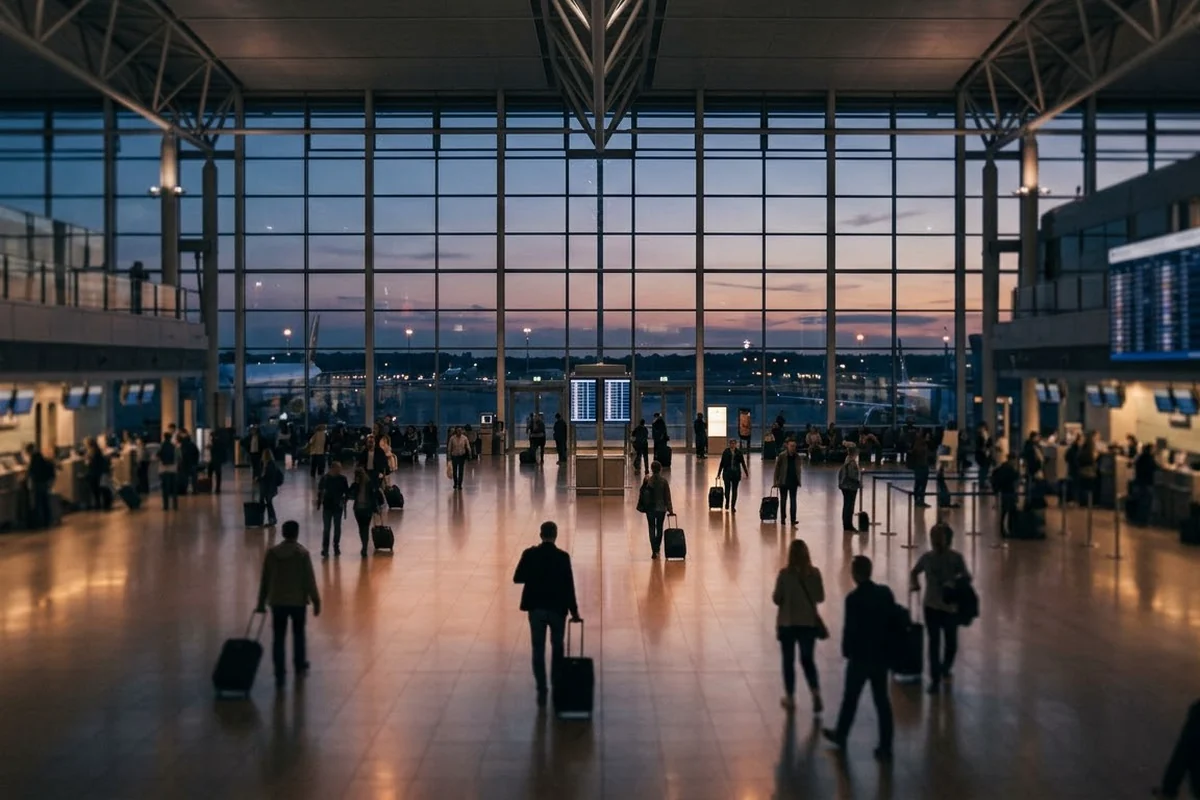 Hall de départ d’un aéroport